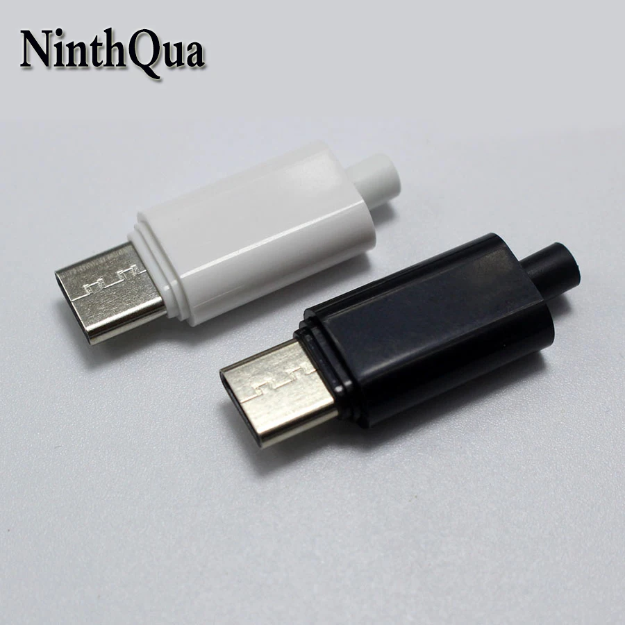 NinthQua 1 комплект USB 3 Тип C штекер типа сварочный 4 в PCB разъем для Apple iPhone 5 ipad и т.