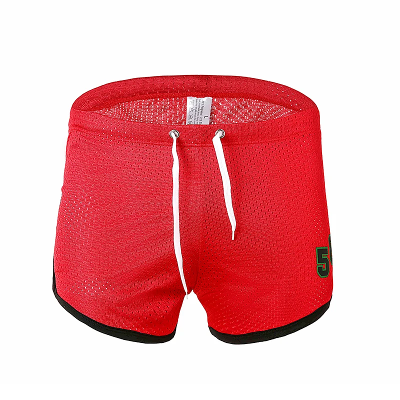Летние Новые быстросохнущие мужские шорты, летние пляжные шорты для серфинга, мужские шорты для бега, спортзала, мужские шорты размера плюс - Цвет: Красный