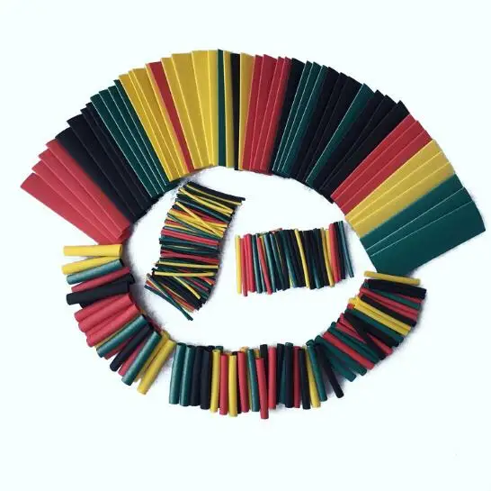 

Hot sale 328Pcs 8 Sizes Multi Color Polyolefin 2:1 Halogen-Free Heat Shrink Tubing Tube Assortment Sleeving Wrap Tubes