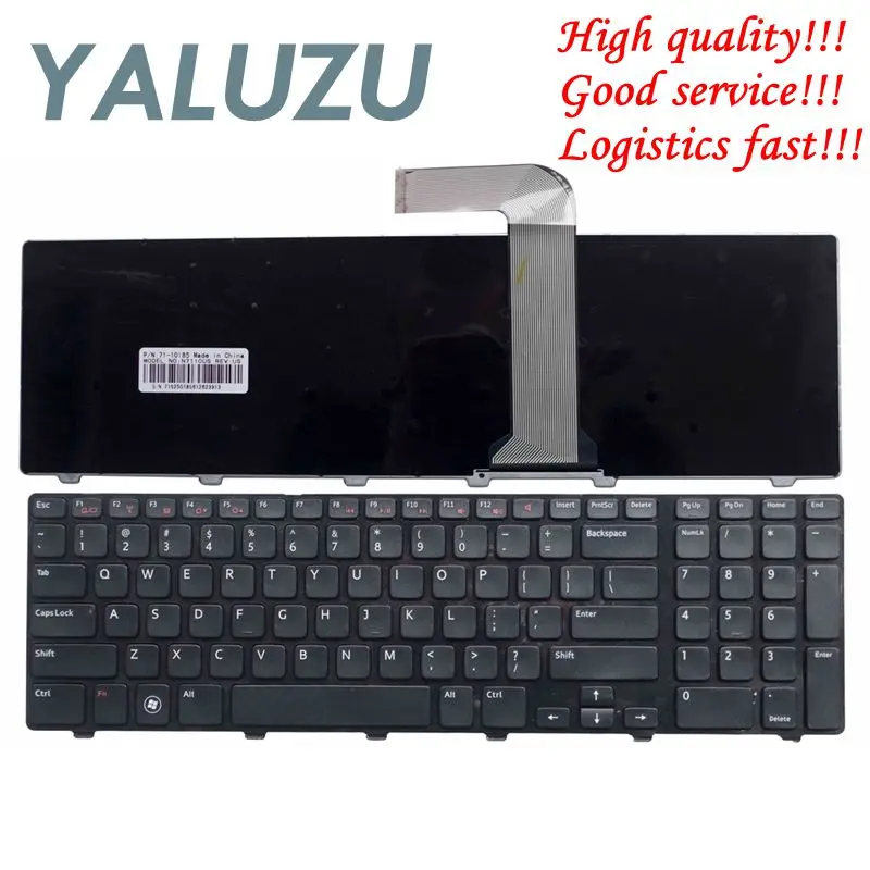 YALUZU английская американская Клавиатура для ноутбука Dell N7110 17R 7110 L702X L701X Vostro 3750 5720 7720 черный