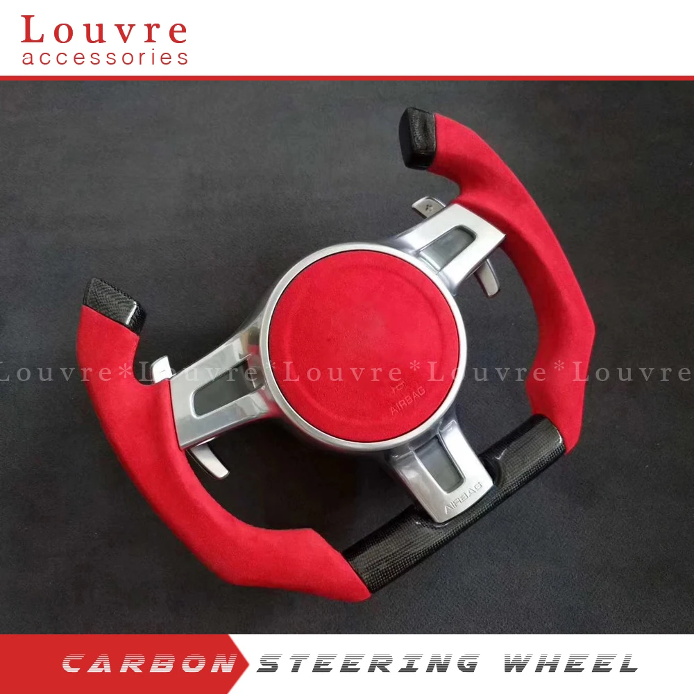 High quality Steering Wheel For Porsche customized carbon fiber car steering wheel