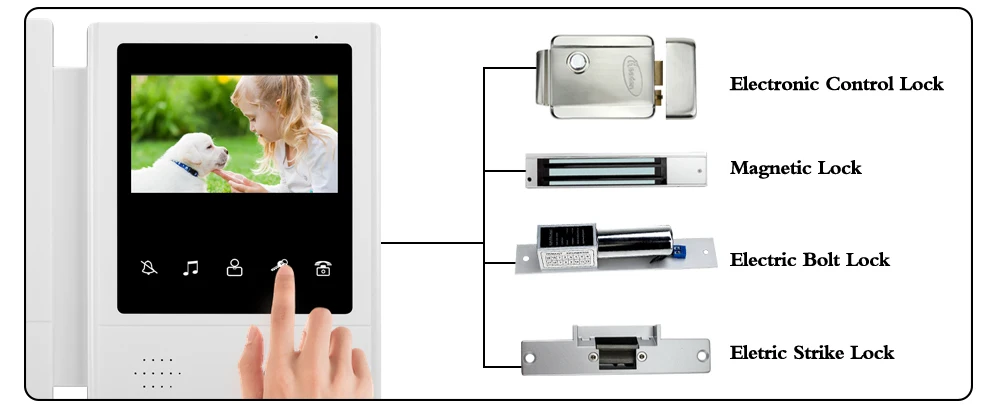 4,3 "TFT lcd проводной домофон для дома видео дверной звонок Система дверного звонка IR COMS ночного видения наружная камера 700TVL цветной монитор