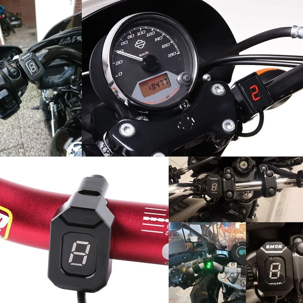 Modificar a Velocidade da Motocicleta Indicador de Liga Titular para Honda Engrenagem Display Indicador Titular Suporte Alumínio Yamaha Kawasaki ns 10 Cheap Instrumentos