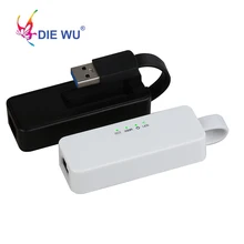 Diewu Портативный RTL8152 Chips USB 2,0 для RJ45 сетевая карта беспроводной локальной сети адаптер 10/100 Мбит/с для планшетных ПК Win 7 8 10 Vista