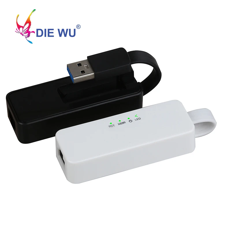 

Diewu Portable RTL8152 Chips USB 2.0 to RJ45 Network Card Lan Adapter 10/100Mbps For Tablet PC Win 7 8 10 Vista
