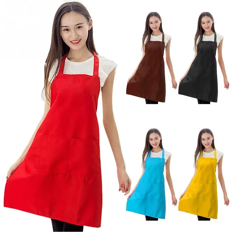 

New Cooking Baking Aprons Kitchen Apron Restaurant Aprons For Women Home Sleeveless Apron