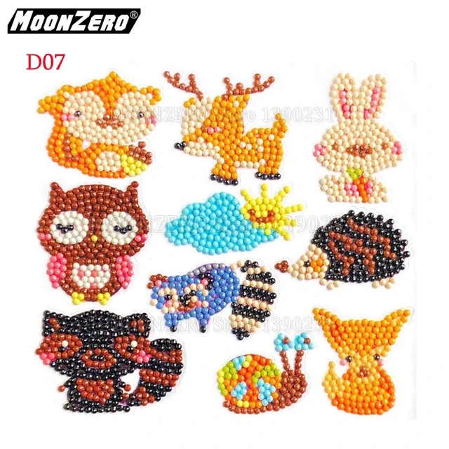 DIY Mini-Pattern Diamond Embroidery Cartoon Animal Diamond Painting For  Children Round Diamond Sticker For Cup Book Phone Decore - AliExpress