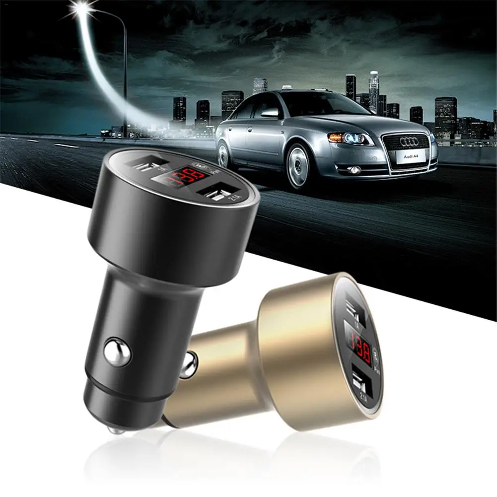 Bluetooth Positioning Smart Searching Car Dual Usb Led Display Cigarette Lighter Charge 3.1A Kit Charger | Автомобили и мотоциклы