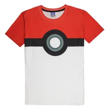 Hot Pokeball Fashion T Shirt Pokemon T shirts 3D Tees Tops Casual Short Sleeve Summer Homme