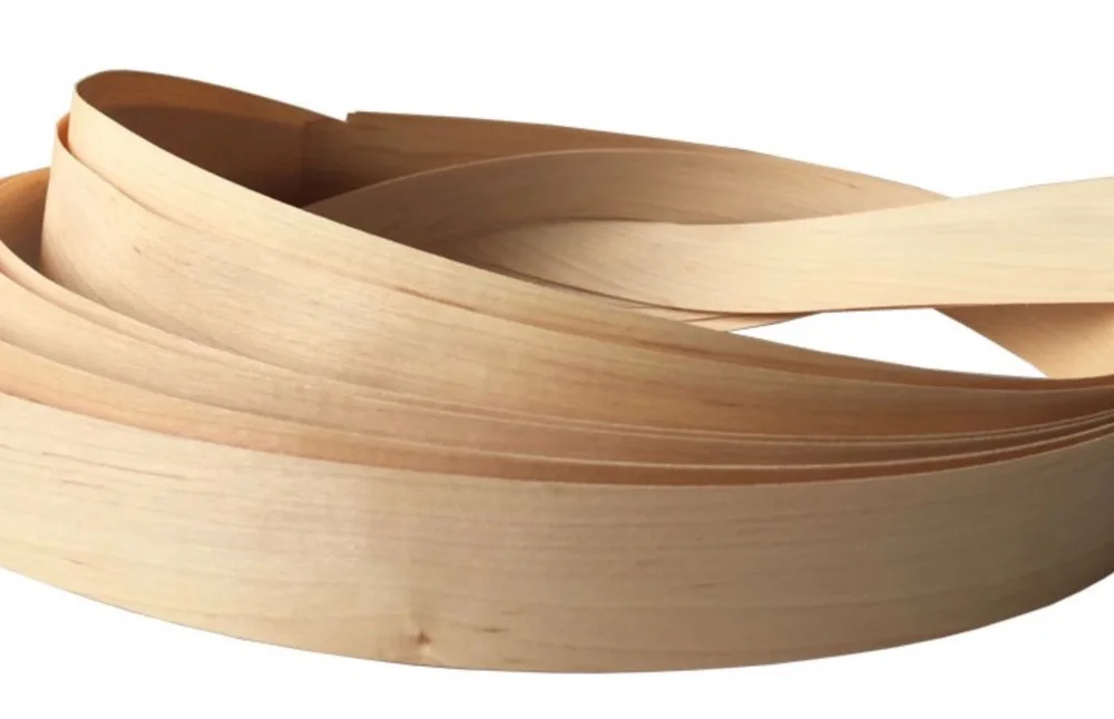 

5pcs/lot L:2-2.5 meters thickness:0.5mm Width: 4cm 0.5mm Natural Maple Wood Edgeband Arrow Veneer