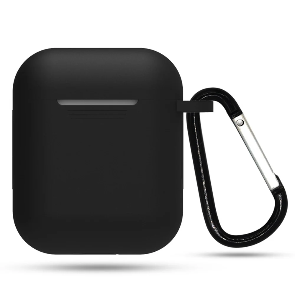 

TPU Silicone Bluetooth Wireless Earphone Case Protective Cover Skin Accessories for Apple Airpo dess Charging Box with Hooks