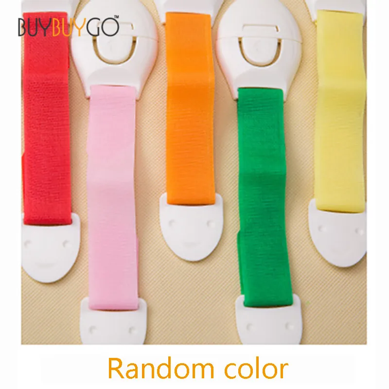 10pcs/lot  5 Color Cabinet Locks Colorful Cabinet Door Drawers Plastic Lengthened Safety Guards for Kids Child Lock Baby Safety