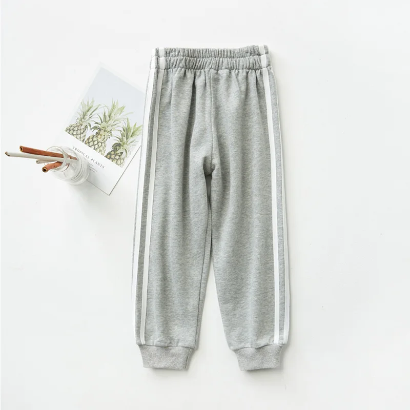 

Girl boy casual sweatpants Gray Sport Running Pants Children Jogging Trousers Breathable Soft cotton Sportswear
