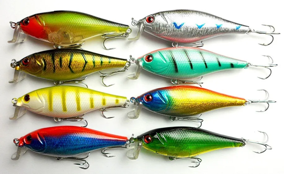 1pc cheap random colour9.5CM 13.5GBig Wobbler Fishing Lures Minnow isca