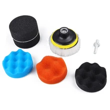 7 шт. набор для полирования колодки комплект для авто полировки колеса комплект буфер с адаптером сверла 8 см