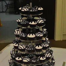 Горячие покупки / 7 ярусов акриловая подставка для торта/Custom кекс стенд для Свадебная вечеринка