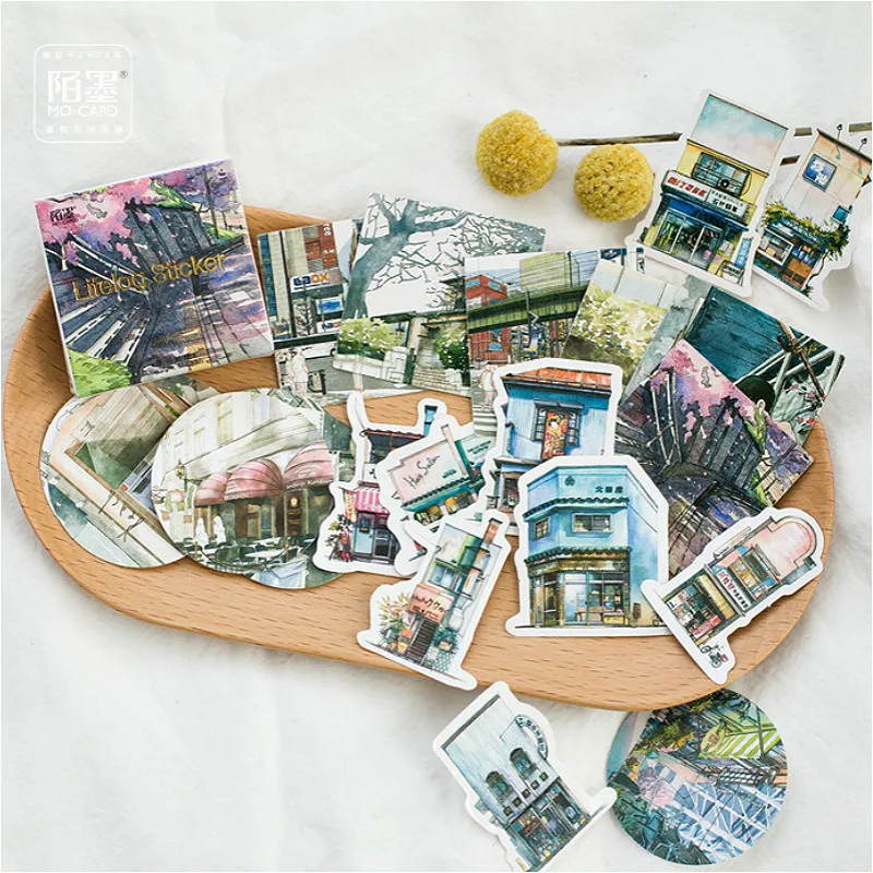 

2019 NEW Travel Notes Stationery Stickers Diary Handmade Adhesive Paper Japan Sticker Scrapbooking Stationery