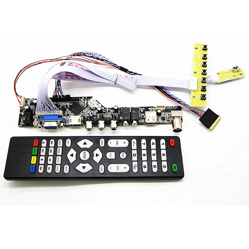 ТВ + HDMI VGA AV USB аудио 14 &quotLTN140AT20 LP140WH4 BT140GW01 1366*768 ЖК телевизор драйвер плата