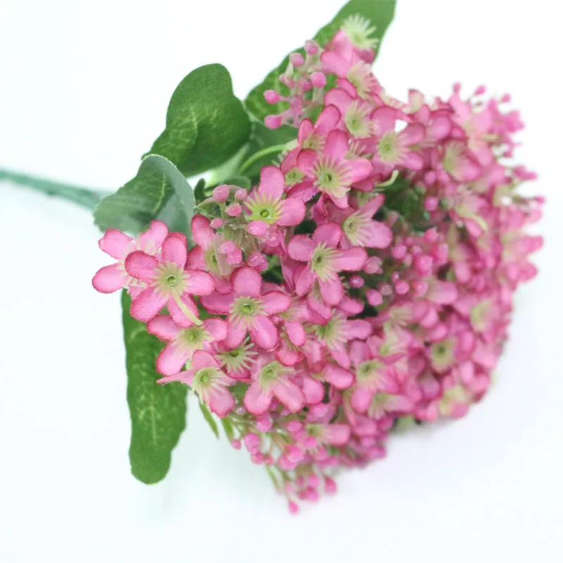Flone Simulation European Gypsophila Flower Bouquet Small Daisy Dance Silk Flowers Decoration Wedding Flower Arrangement  (16)