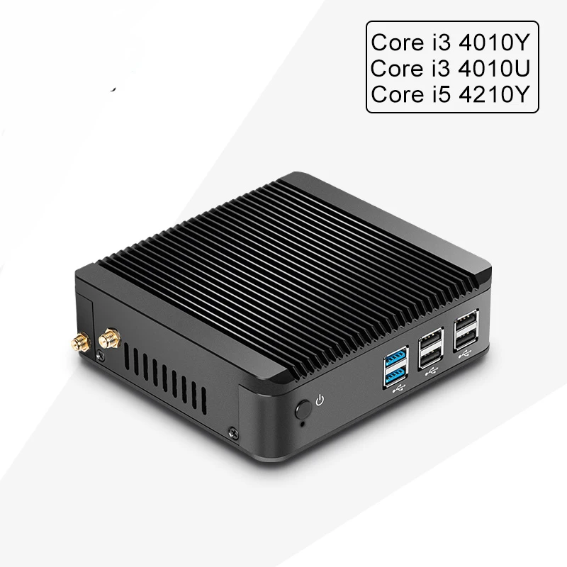 Hot Mini pc windows 10 fanless i3 4010y 4210y 4010u UBS3.0 HTPC HDMI