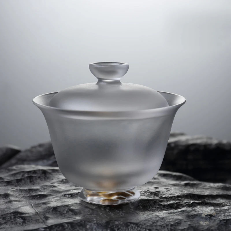 130 мл японский бутик дзен цветная глазурованная стеклянная чашка Gaiwan чайник с