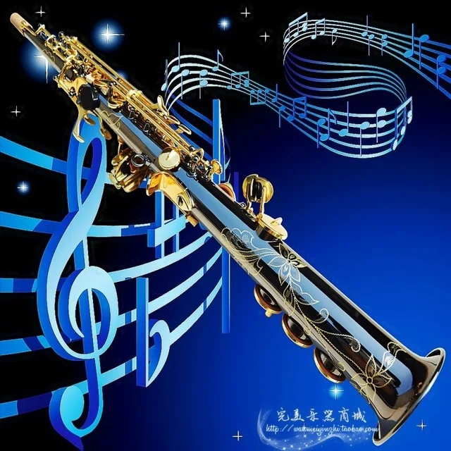 Cheap French Selmer High-pitch Soprano Saxophone One Piece Straight B Flat Saxe Top Musical Instrument Black Ni-Au Sax