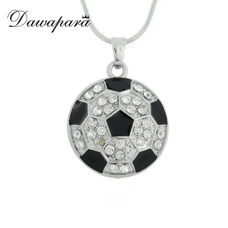 Dawapara Хрустальная подвеска для футбола мужские ювелирные изделия колье|jewelry