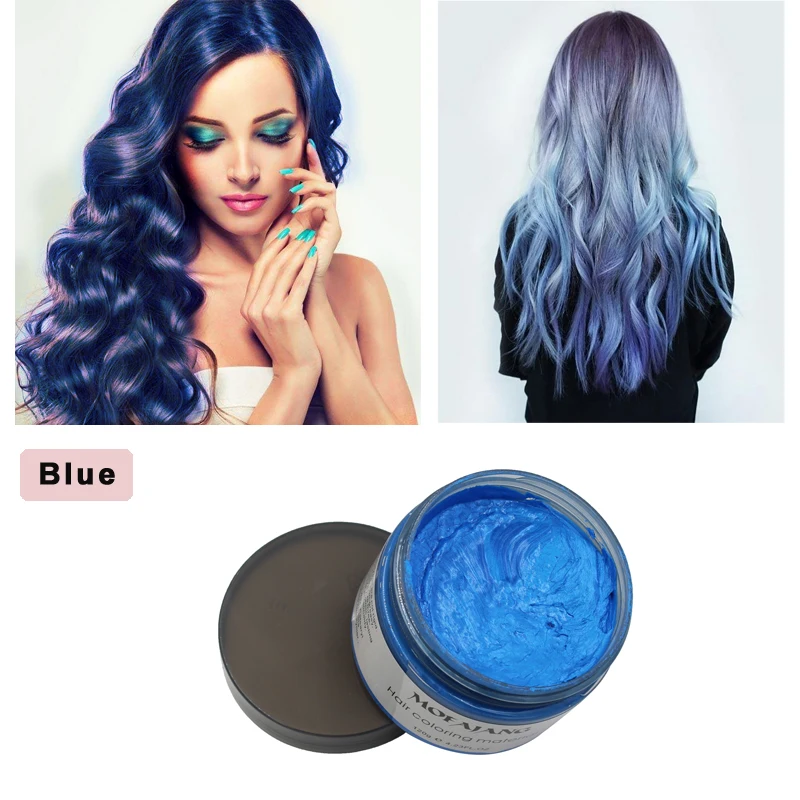 Blue hair wax 3