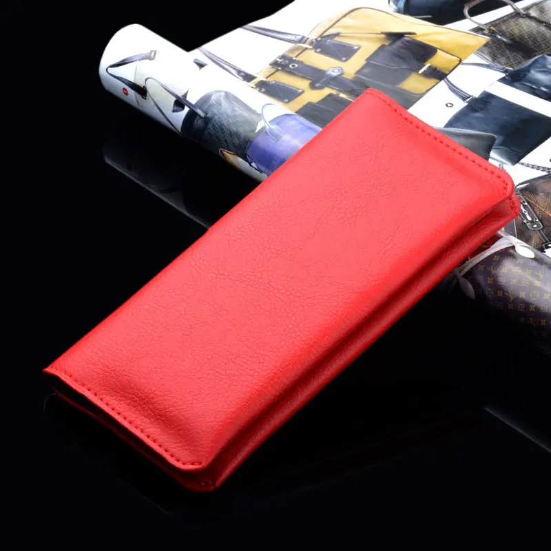 Универсальный Роскошный кожаный чехол для телефона для Samsung Galaxy A3 A5 A7 A8 кошелек сумка чехол со слотом для карт в стиле ретро сумки из натуральной кожи Капа - Цвет: red