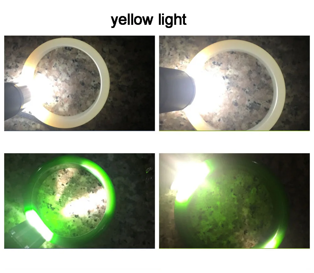 8 Вт белый светильник и желтый или УФ-светильник портативный светодиодный фонарь зарядка через USB Перезаряжаемый светодиодный светильник-вспышка ювелирный драгоценный камень