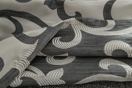 Европейский стиль обработки окна 3d шторы китайские шторы домашний текстиль украшения современный занавес короткое занавес - Цвет: Gray Thick Curtain