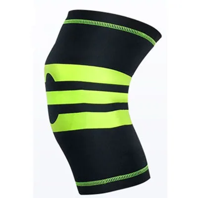 Новинка, 1 шт., профессиональная поддержка колена для фитнеса, спорта, баскетбола, велоспорта, бега, наколенники, защитные накладки, рукава для ног - Цвет: HX027 green