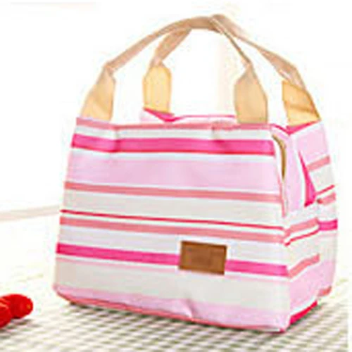 Термосумка для пищи тепловой сумка в полоску Пикник еда Ланч-бокс сумка для женщин девочек дамы дети мужчины кулер Ланч-бокс сумка MMB-016 - Цвет: B lunch box