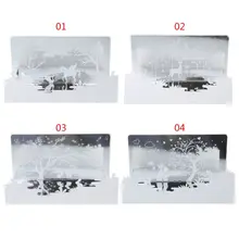 Креативный день рождения Китайский год зеркало мечта День благодарения карты с конвертом поздравительная открытка Рождественский подарок