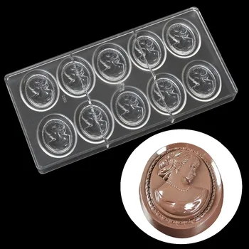 

Creative lady shape Polycarbonate chocolate mold,pastry confectionery Soap Ice Molds baking cake decorating tools