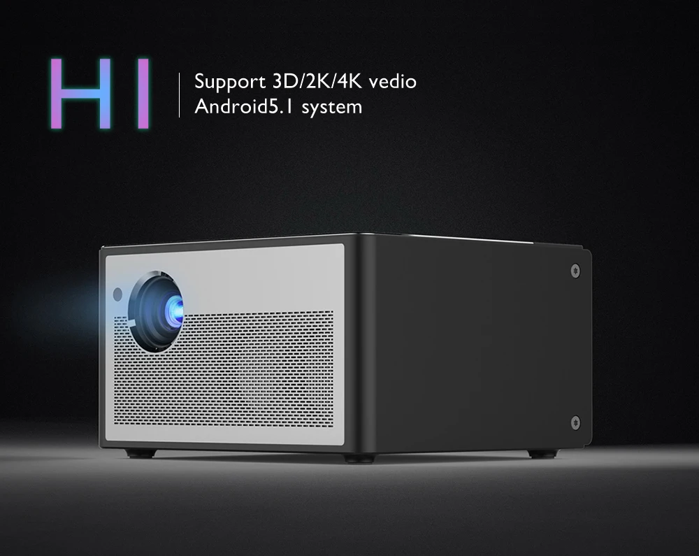 Проектор HD DLP Everycom H1 Android WiFi затвор активный 3D смарт проектор 1300 ANSI люмен поддержка 1080P 2K 4K Мини СВЕТОДИОДНЫЙ Proyector