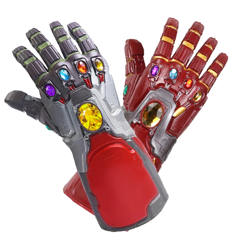 

The Avengers 4 Endgame Thanos Led Infinity Gloves Cosplay Iron Man Gauntlet Costumes Superhero Latex Mask Party Props