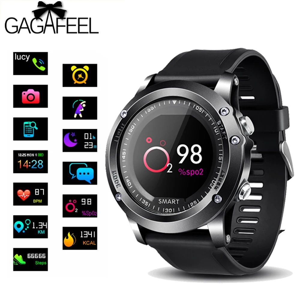 

T2 Bluetooth Smart Watch IP68 Waterproof Color Screen Heart Rate Monitor Push Message Call Reminder Sport Smart Bracelet