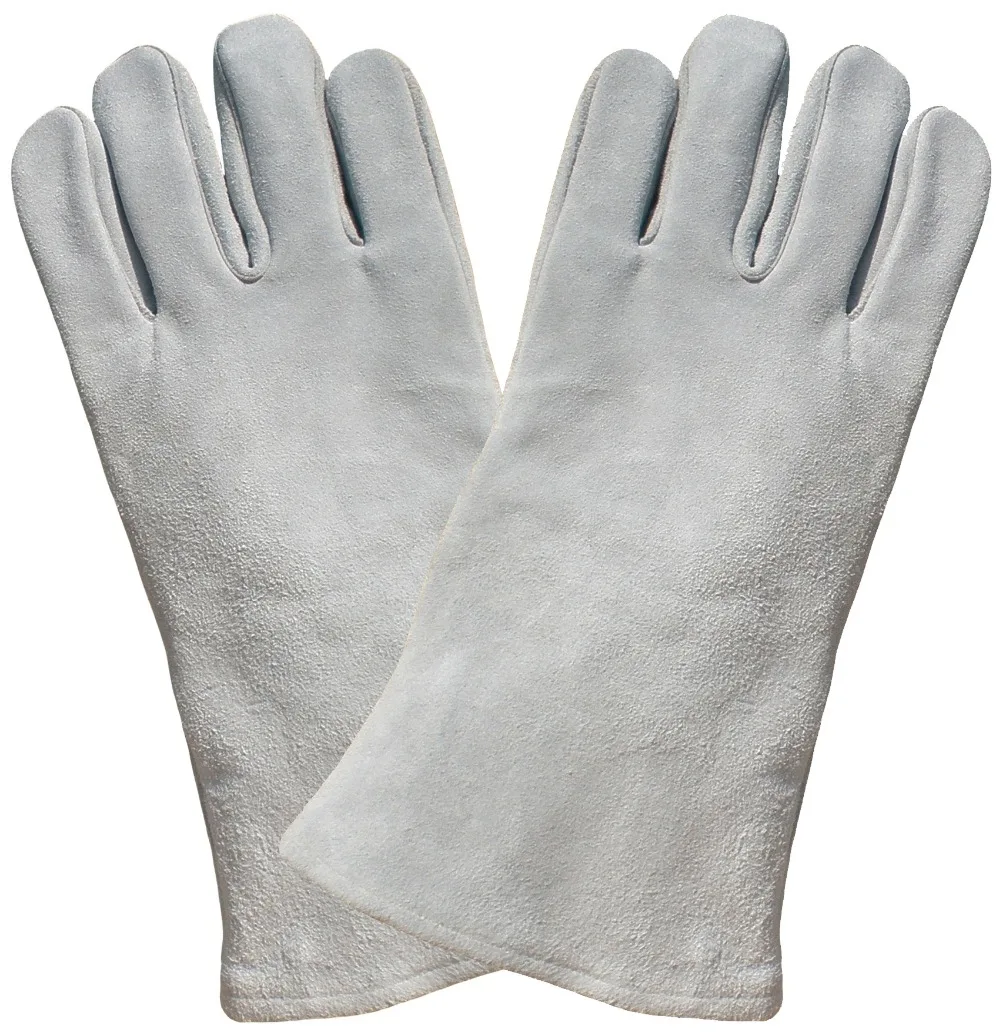 14 Inch MIG Work Glove Split Cow Leather Welding Glovein Safety Gloves