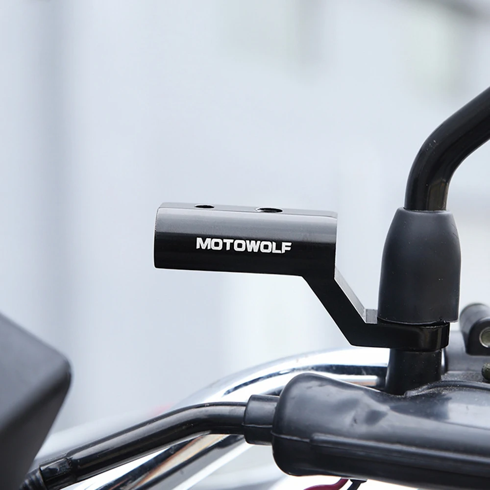 

High Quality Motorcycle Expansion Rack Rear View Handlebar Mirror Mount Adapter Motorbike Light Expansion Bracket
