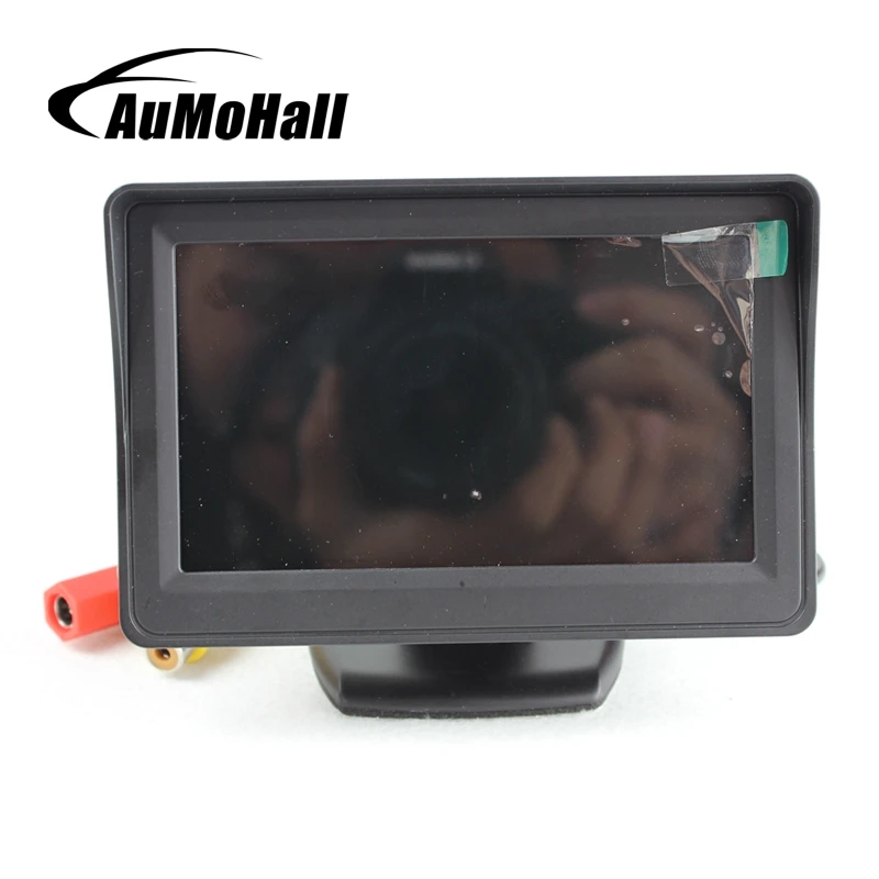 AuMoHall 4 3 ''ЖК монитор для камеры заднего вида 2 DVD видео вход автомобильный