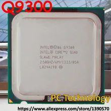 Процессор Intel Core2 Q9300 cpu(6 Мб кэш-памяти, 2,50 ГГц, 1333 МГц FSB) LGA775 cpu настольный компьютер в течение 1 дня