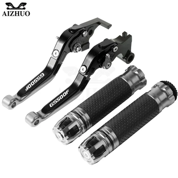 

Motorcycle Brake Clutch Lever Extendable+Hand Grips Handlebar For SUZUKI GS500F GS 500F GS500 F 2004-2009 2005 2006 2007 2008