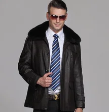 Winter Outerwear Male Fur Coat Men’s Leather Jacket Plus Velvet Thickening Leather Clothing Thermal Hot Sale Casaco de couro