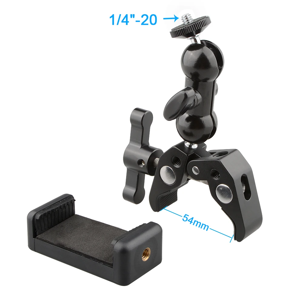 CAMVATE_Crab Clamp_Ball Head Mount_Cell Phone Clip (3)