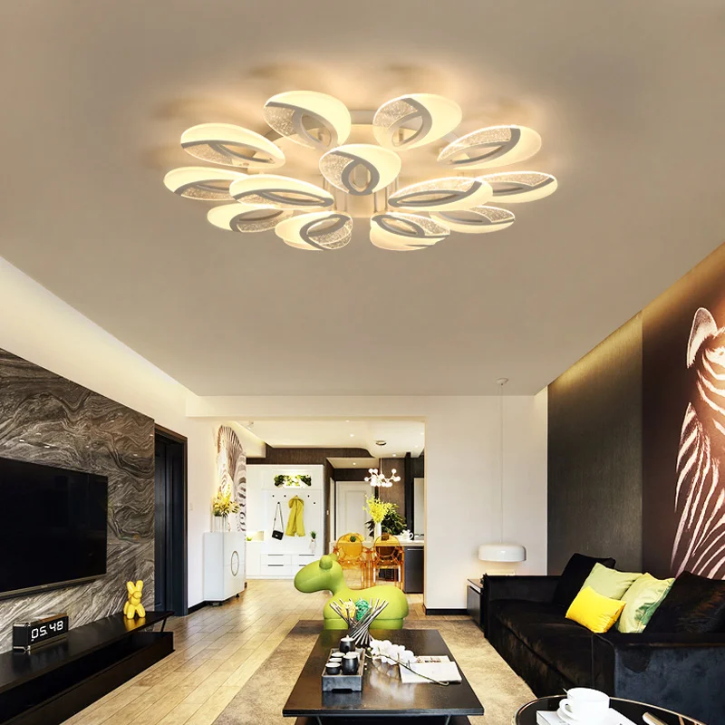 

Modern living room light round simple atmosphere creative personality bedroom led ceiling warm Nordic home lighting fixture led