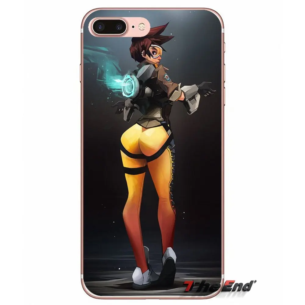 Для Xiaomi Redmi 4 3 3S Pro Mi3 Mi4 Mi4i Mi4C Mi5 Mi5S Mi Max Note 2 OVERWATCH Tracer геймплей Мягкий ТПУ чехол|tpu