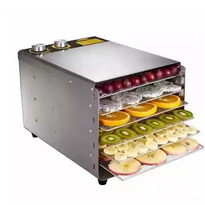 

Temperature Time Control Stainless Steel Fruit Dehydrator Machine Fruit Vegetable Meat Herb Tea Fish Dryer