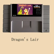 Dragon's Lair 16 бит большая серая игровая карта для NTSC игрового плеера