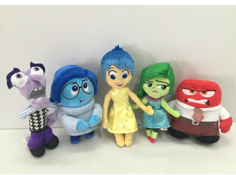 

1PC Inside Out PIXAR MOVIE CARTOON Kids Toys Anger Sadness Disgust Joy Fear Plush Dolls Stuffed Dolls